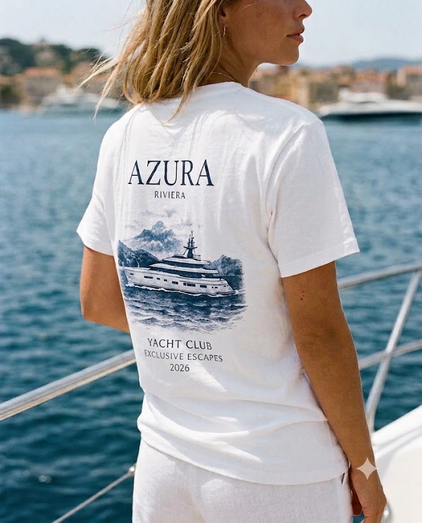 AZURA RIVIERA — Yacht Club Tee ⚓